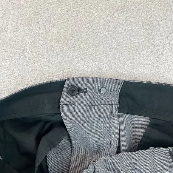 Theory Pants‎ Men 31x30 Gray Wool Blend Ace Illeston Ankle Zip Tapered Fit
